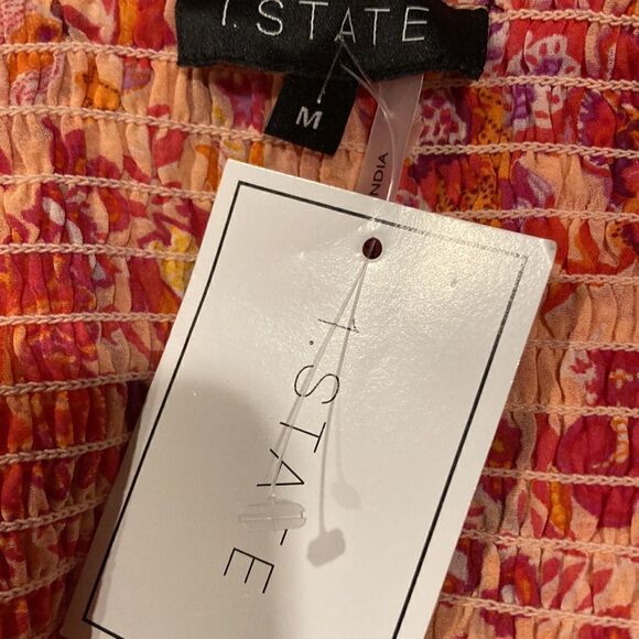 1. State Orange Floral long sleeve mini dress NWT - Picture 11 of 12